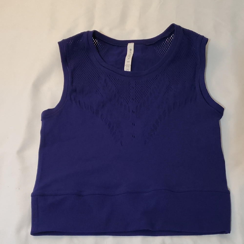 Athleta Purple Sleeveless Knit Tank Top